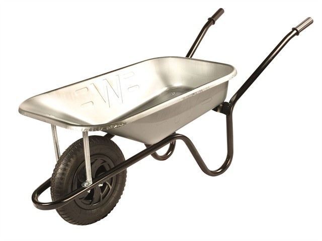 Builders DIY Tool Boxes - 85 Litre Galvanised Builders Wheelbarrow