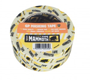 SikaEverbuild Mammoth GP Masking Tape 50mm x50m Off White [EVBMASKLA50]