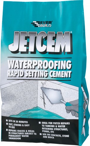 SikaEverbuild JETCEM Waterproofing Rapid Setting Cement 3kg [SIKJETWAT3]
